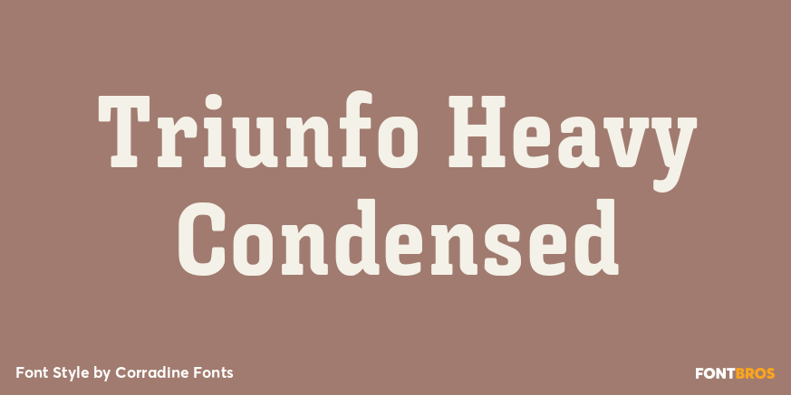 Triunfo Heavy Condensed Poster