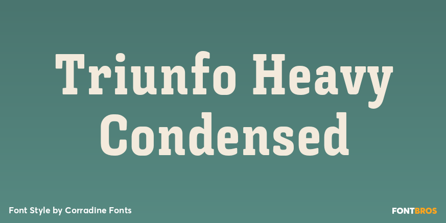Triunfo Heavy Condensed Poster