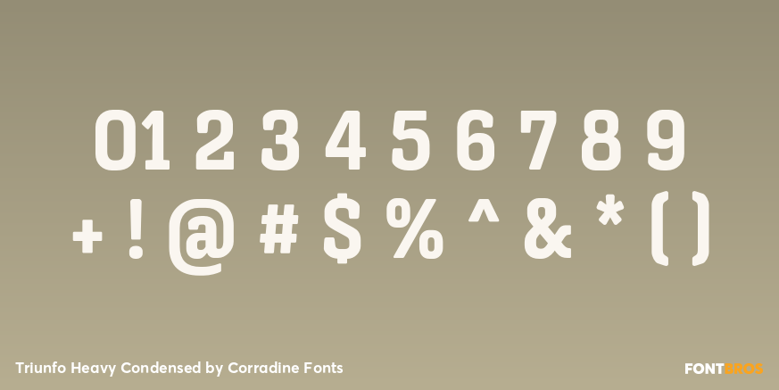 Triunfo Heavy Condensed Font Poster #1