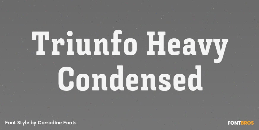 Triunfo Heavy Condensed Poster