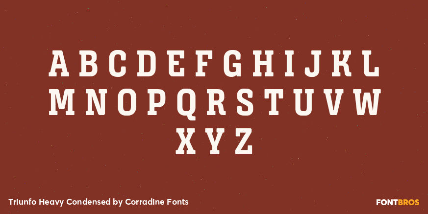 Triunfo Heavy Condensed Font Poster #2