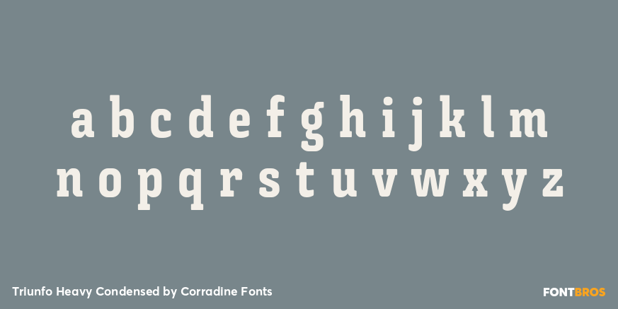 Triunfo Heavy Condensed Font Poster #3