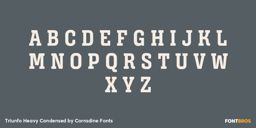 Triunfo Heavy Condensed Font Poster #1