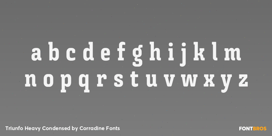 Triunfo Heavy Condensed Font Poster #1