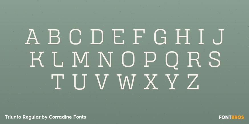 Triunfo Regular Font Poster #2
