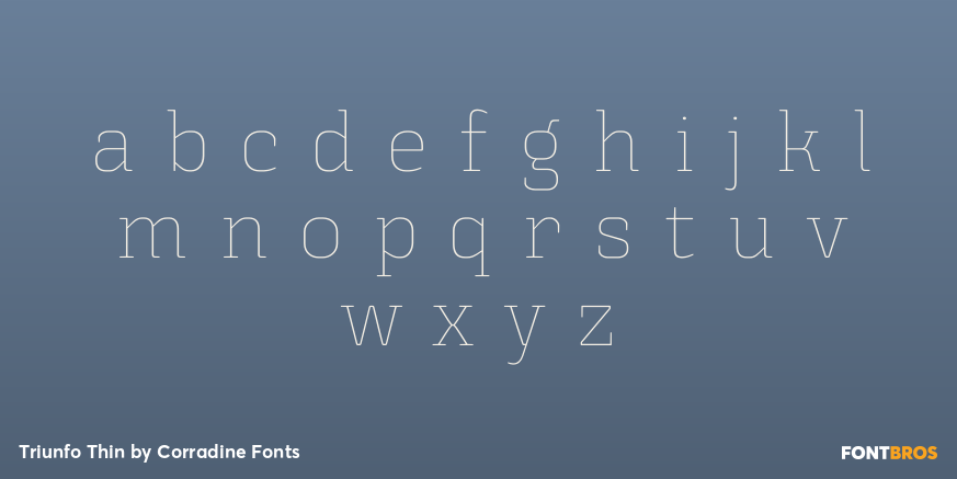 Triunfo Thin Font Poster #3