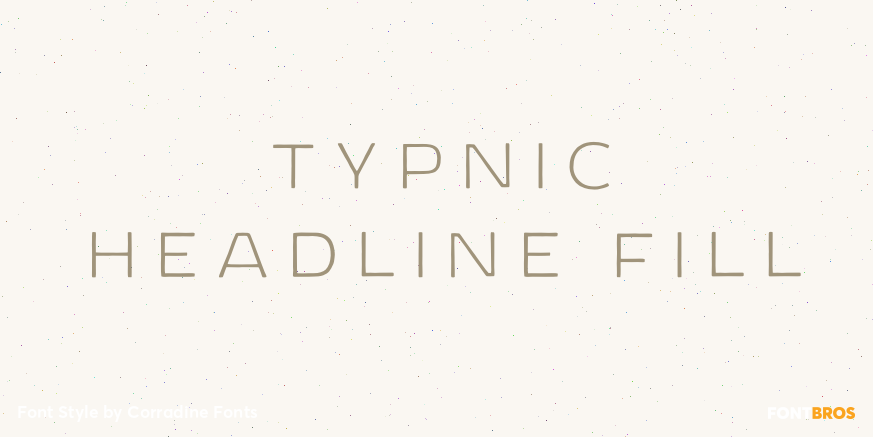 Typnic Headline Fill Poster
