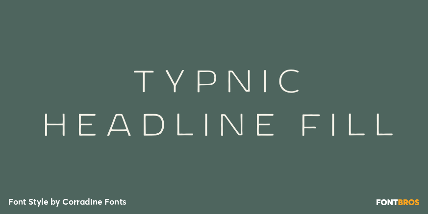 Typnic Headline Fill Poster