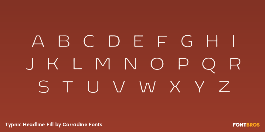 Typnic Headline Fill Font Poster #2
