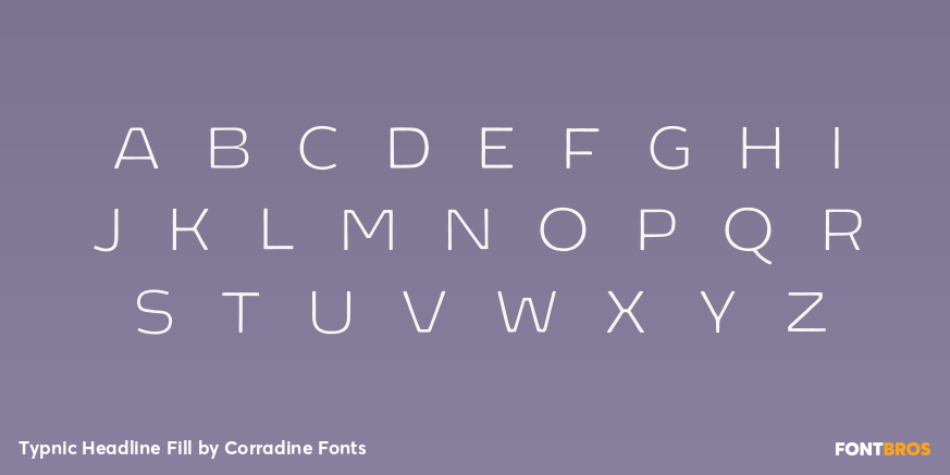 Typnic Headline Fill Font Poster #3