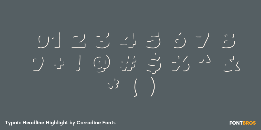 Typnic Headline Highlight Font Poster #4