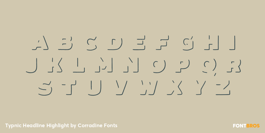 Typnic Headline Highlight Font Poster #2