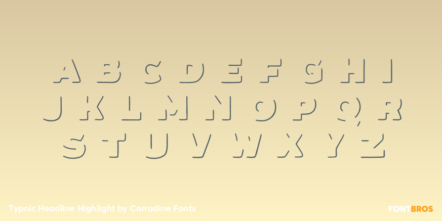 Typnic Headline Highlight Font Poster #3