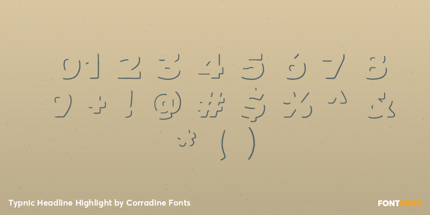 Typnic Headline Highlight Font Poster #4