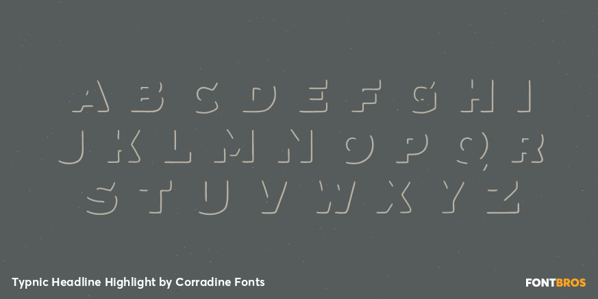 Typnic Headline Highlight Font Poster #2