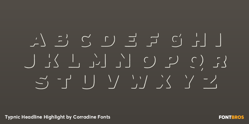 Typnic Headline Highlight Font Poster #3