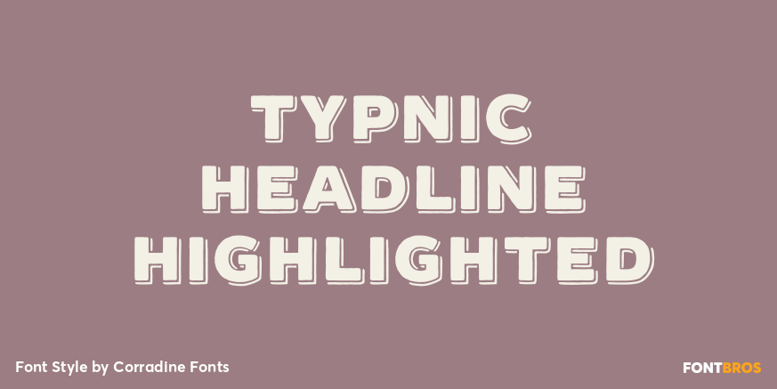 Typnic Headline Highlighted Poster