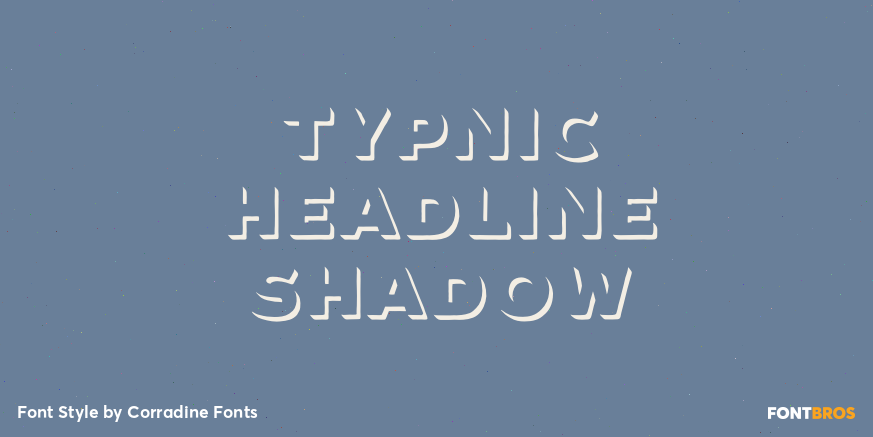 Typnic Headline Shadow Poster