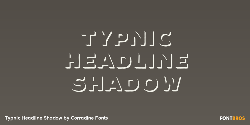 Typnic Headline Shadow Poster