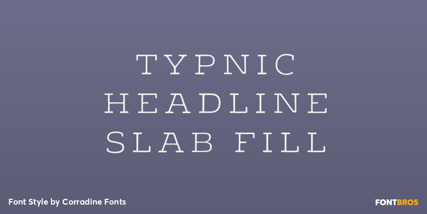 Typnic Headline Slab Fill Poster