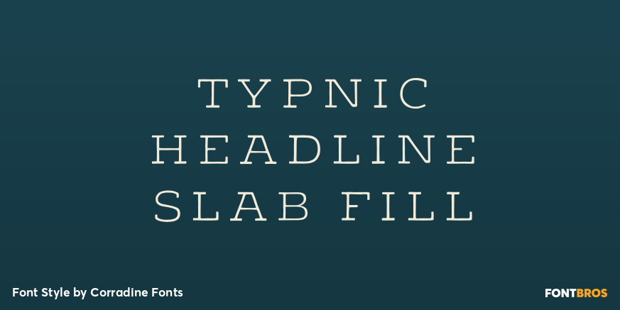 Typnic Headline Slab Fill Poster