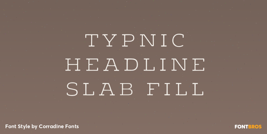 Typnic Headline Slab Fill Poster