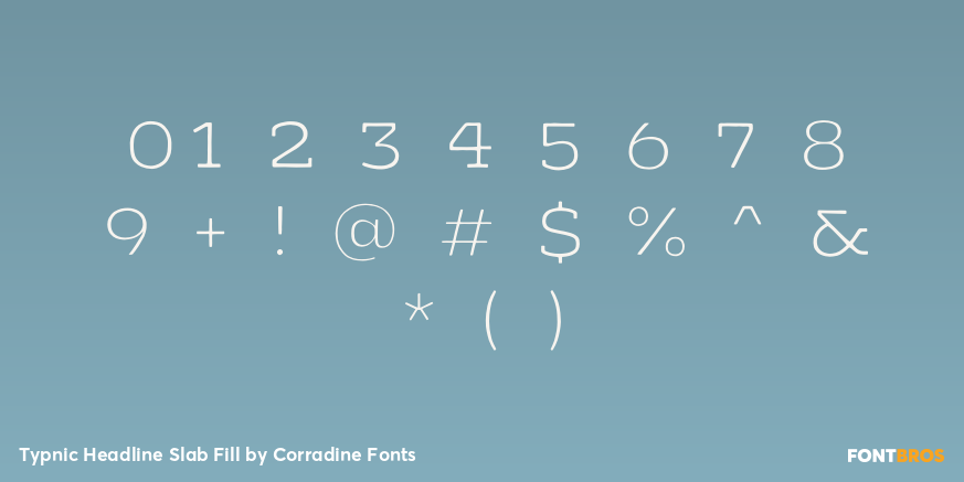 Typnic Headline Slab Fill Font Poster #4