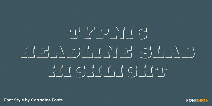 Typnic Headline Slab Highlight Poster