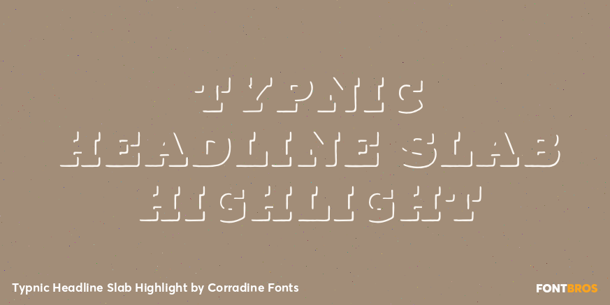 Typnic Headline Slab Highlight Poster