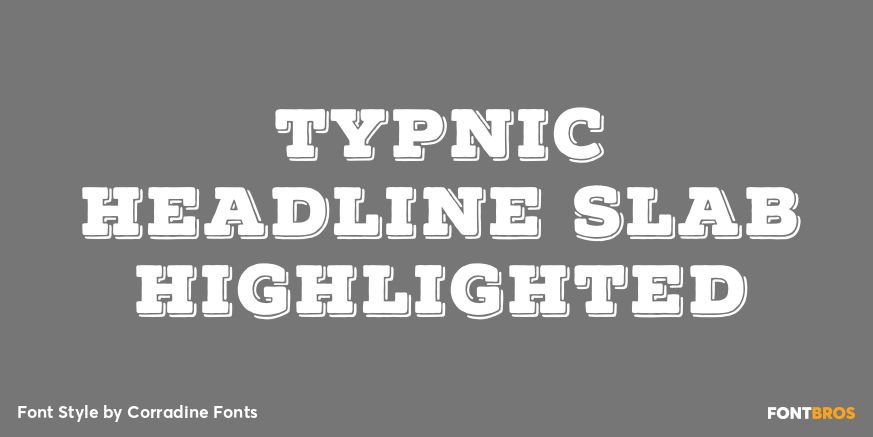 Typnic Headline Slab Highlighted Poster