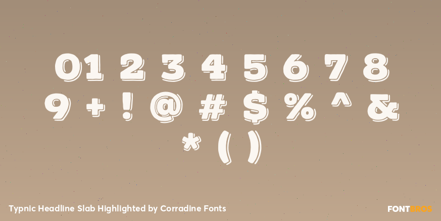 Typnic Headline Slab Highlighted Font Poster #4
