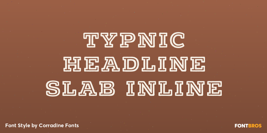 Typnic Headline Slab Inline Poster