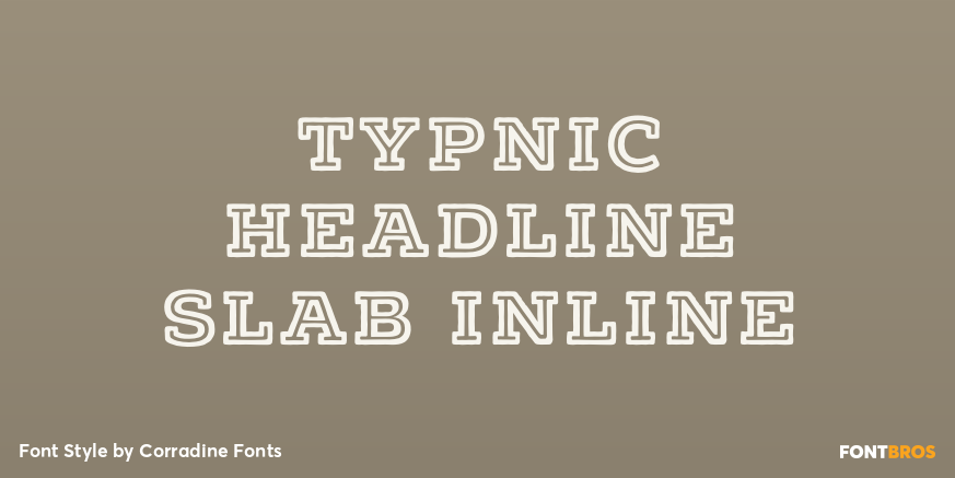 Typnic Headline Slab Inline Poster