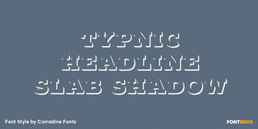 Typnic Headline Slab Shadow Poster