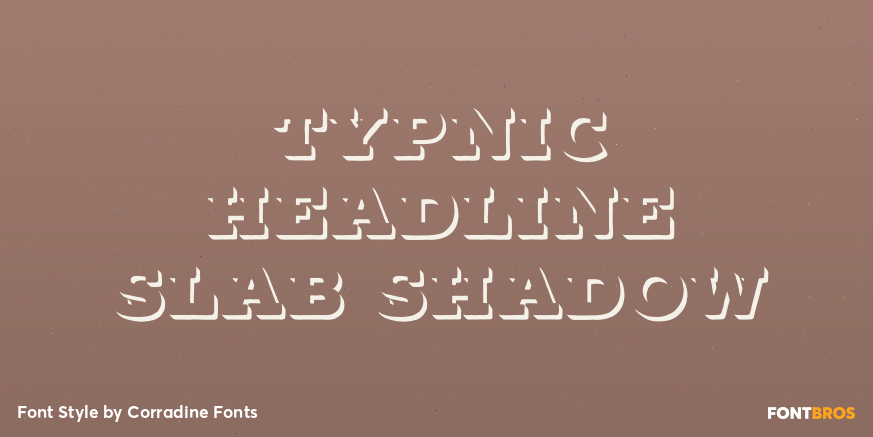 Typnic Headline Slab Shadow Poster