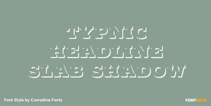 Typnic Headline Slab Shadow Poster