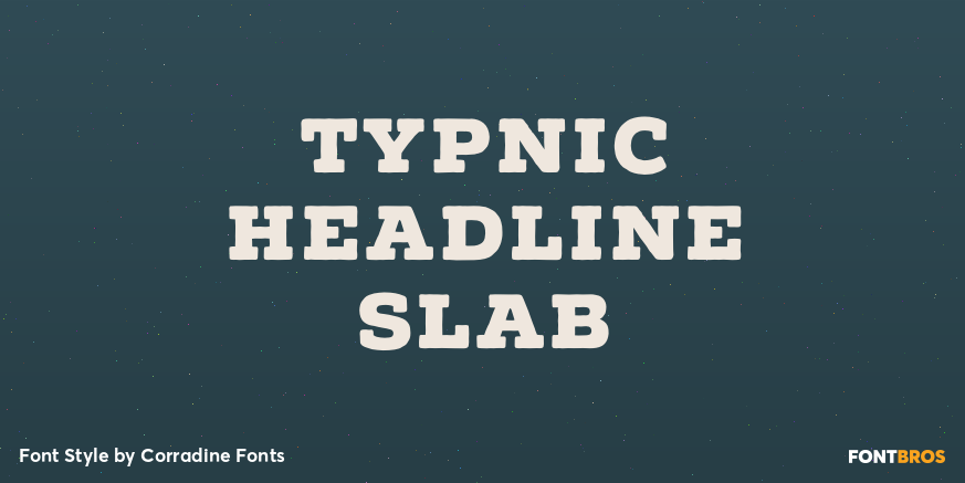 Typnic Headline Slab Poster