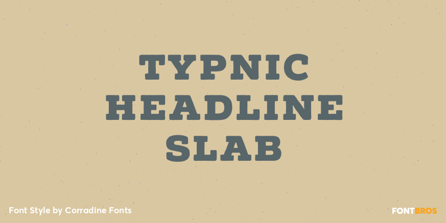 Typnic Headline Slab Poster
