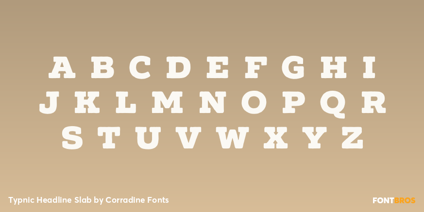 Typnic Headline Slab Font Poster #3