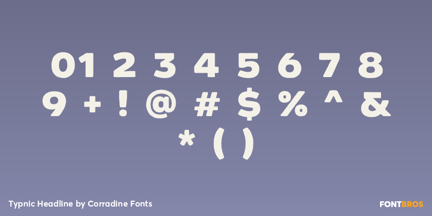 Typnic Headline Font Poster #1