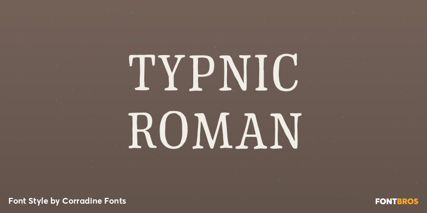 Typnic Roman Poster