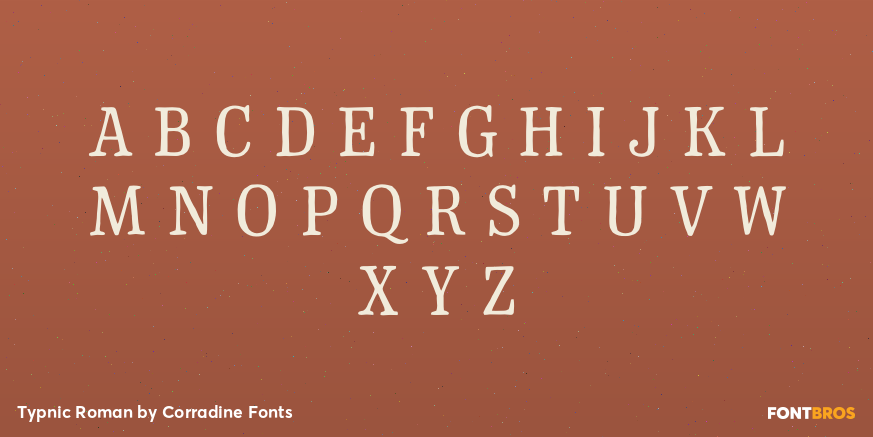 Typnic Roman Font Poster #1