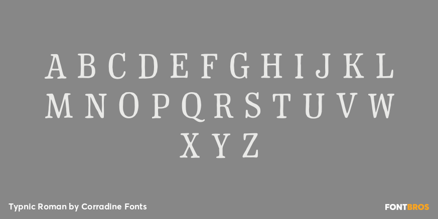 Typnic Roman Font Poster #1