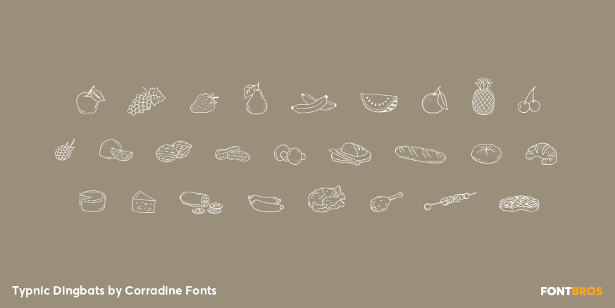 Typnic Dingbats Font Poster #2