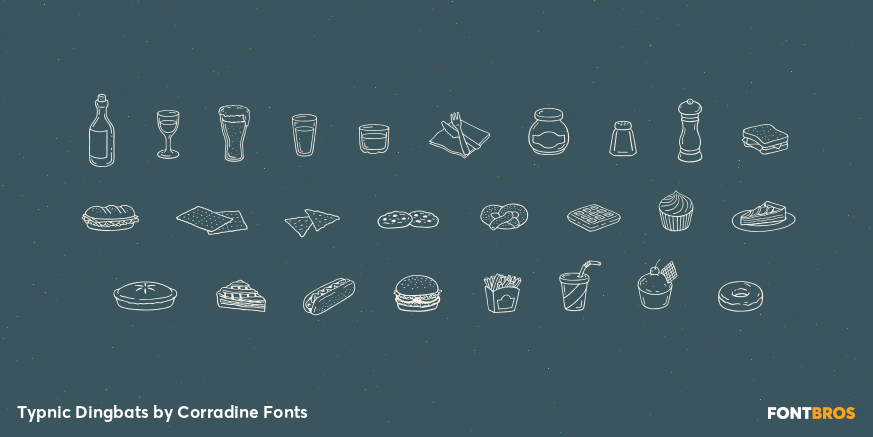 Typnic Dingbats Font Poster #3