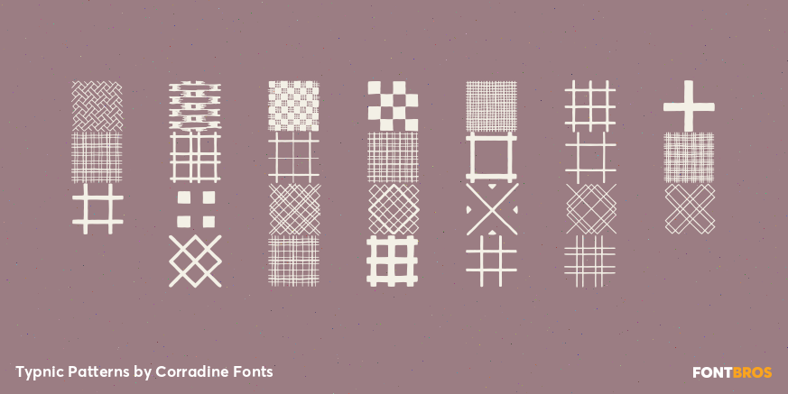 Typnic Patterns Font Poster #2