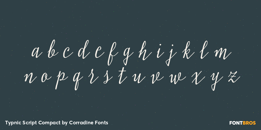Typnic Script Compact Font Poster #3