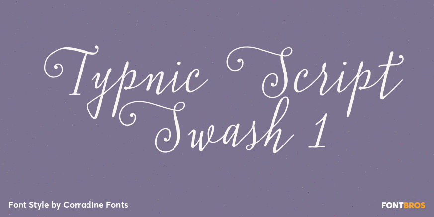 Typnic Script Swash 1 Poster