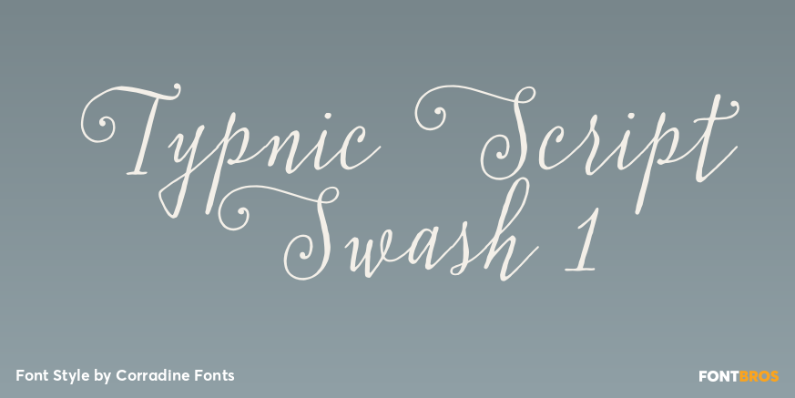 Typnic Script Swash 1 Poster