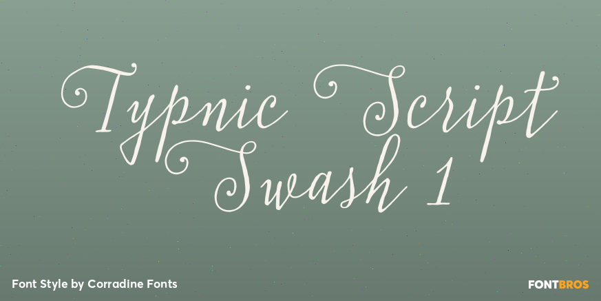 Typnic Script Swash 1 Poster